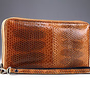 Сумки и аксессуары handmade. Livemaster - original item Sea snake leather wallet R0004UK. Handmade.