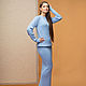 Blue suit with a long skirt, Suits, Moscow,  Фото №1