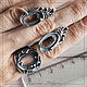 Basis for earrings 'Inga' (9h16 mm) 925 silver. Blanks for jewelry. Russkaya filigran - furnitura. My Livemaster. Фото №4