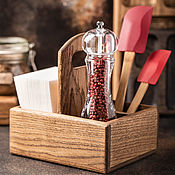Для дома и интерьера handmade. Livemaster - original item Stand for spices and napkins 125 mm (understated). Handmade.