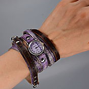 Украшения handmade. Livemaster - original item Women`s wristwatches - Magenta, Lavender. Purple, Purple. Handmade.