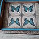 Поднос с плиткой "Бабочки", Подставка под горячее, Пенза,  Фото №1