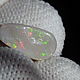 Австралийский тёмный Flash опал 2,1ct (14,5*7,5*3 мм). Минералы. Сокрытое в Листве. Ярмарка Мастеров.  Фото №5