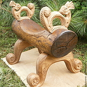 Резные деревянные часы "Совушка-сова"