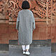 Coat: Knitted Lined Coat Grey with Pink. Coats. CUTE-KNIT by Nata Onipchenko. My Livemaster. Фото №5