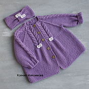 Одежда детская handmade. Livemaster - original item Cardigan: Barbie size 80. Handmade.