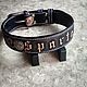 Leather dog collar, Personalized dog collar made of genuine leather. Dog - Collars. AshotCraft. My Livemaster. Фото №5
