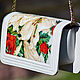 Exclusive clutch bag handmade beaded westy "white lilies, Clutches, Moscow,  Фото №1