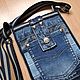 Сумка карман, джинсовая, для прогулок. Сумка через плечо. Kate's JNS bags. Ярмарка Мастеров.  Фото №4