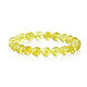 Amber bracelet 20 cm lemon husk (10 mm) with elastic band. Bead bracelet. Амбер Бутик янтарь украшения. Online shopping on My Livemaster.  Фото №2