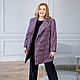 Order Wool double-breasted coat in a check size 60-64. NATALINI. Livemaster. . Coats Фото №3
