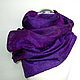 'Violette' scarf stole silk wool merino natural, Wraps, Nizhny Novgorod,  Фото №1