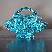 Винтаж handmade. Livemaster - original item Vitriol glass basket. Handmade.