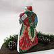 Papá Noel grande con bolsa de Esmeralda. Ded Moroz and Snegurochka. Vladimir&Alina (reznoezakharov). Ярмарка Мастеров.  Фото №4