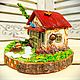 Заказать Миниатюра на спиле Домик Bird home. Наташа Соколова. Уют Вашего Дома. Ярмарка Мастеров. . Домики Фото №3