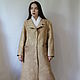 Order Felted Beige coat. silk wool. Livemaster. . Coats Фото №3