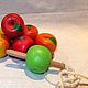 Order Lacing 'Bulk apples - four varieties'. Shop Grizunok teether. Livemaster. . Lacing cards Фото №3
