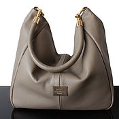 Сумки и аксессуары handmade. Livemaster - original item Beige classic leather bag, women`s bag. Handmade.
