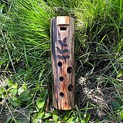 Деревянная окарина из можжевельника в тональности B 440 Hz