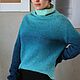Свитер из мериносовой шерсти. Свитеры. knit_keit. Ярмарка Мастеров.  Фото №4