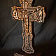 The cross carved with the crucifixion. On the stand. Walnut. Icons. ikon-art. My Livemaster. Фото №5