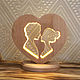 Gift wooden hight lamp  "Love". Gifts for February 14. clever wood (clever-wood). My Livemaster. Фото №4