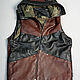 Men's outerwear: Insulated leather vest. Mens outerwear. Lollypie - Modiste Cat. Online shopping on My Livemaster.  Фото №2
