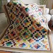 Для дома и интерьера handmade. Livemaster - original item blanket. Patchwork blanket 