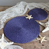 Для дома и интерьера handmade. Livemaster - original item Set of kitchen napkins raffia. Handmade.