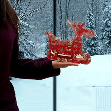 Сувениры и подарки ручной работы. Ярмарка Мастеров - ручная работа Новогодние олени конфетница сухарница. Handmade.