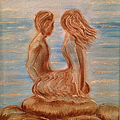 Картины и панно handmade. Livemaster - original item The picture Above the waves. Handmade.