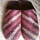Felted Slippers mens Chocolate bar with filling, Slippers, Moscow,  Фото №1