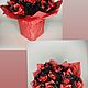 Вечные букеты из атласных лент. Подарки на 8 марта. Handmade-s-dushoj-2. Ярмарка Мастеров.  Фото №4