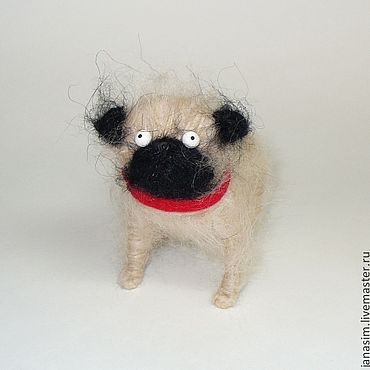 Куклы и игрушки ручной работы. Ярмарка Мастеров - ручная работа Мопс. Handmade.