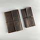 A set of A5 sketchbook and pencil case made of genuine leather, Sketchbooks, Moscow,  Фото №1