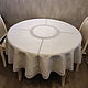 Tablecloth linen 100% grey satin -2 d. .165 cm, Tablecloths, St. Petersburg,  Фото №1