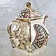 The tea pot porcelain 'In the style of Doodling'. Teapots & Kettles. KASTdecor. My Livemaster. Фото №4