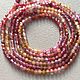 Рубин и сапфир, бусины огранка 2 мм. Бусины. magic beads. Ярмарка Мастеров.  Фото №5