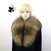Аксессуары handmade. Livemaster - original item Detachable fur collar raccoon fur boa. VN-3. Handmade.