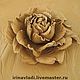 Brooch flower leather INDIAN rose Toccaracarly skin. Brooches. Irina Vladi. My Livemaster. Фото №4