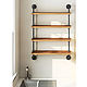 «Shelf3» —Полки - стеллаж настенный из массива. Полки. Макар (vstileretro). Интернет-магазин Ярмарка Мастеров.  Фото №2