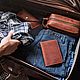 Заказать Обложка на паспорт кожаная из винтажной кожи CARTER рыжего цвета. GINZO (Дмитрий). Ярмарка Мастеров. . Обложка на паспорт Фото №3