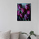 Painting 'Purple tulips' oil on canvas 40h50 cm. Pictures. vestnikova. My Livemaster. Фото №4