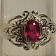 Natural ruby & ring silver 925 size 17, Rings, Moscow,  Фото №1