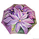 Women's purple umbrella fashion folding umbrella flower pattern Flowers. Umbrellas. BelkaStyle. Online shopping on My Livemaster.  Фото №2
