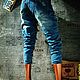 Заказать Джинсы Мом рваные "Ocean Jam". Студия дизайна 'Jeans_torn'. Ярмарка Мастеров. . Джинсы Фото №3