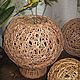 Vase-ball woven from willow vines. Vases. Elena Shitova - basket weaving. Online shopping on My Livemaster.  Фото №2