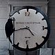 Настенные часы из дерева Дятел 30 см Тихий ход. Часы классические. Vinyl Time / Виниловое время. Ярмарка Мастеров.  Фото №4