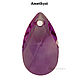 Ост. 1 шт. Swarovski 6106 22 х 13 мм Amethyst, Кристаллы, Москва,  Фото №1