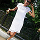 Summer dress crochet cotton double-sided Yoke. Dresses. Татьяна, ручное вязание. Online shopping on My Livemaster.  Фото №2